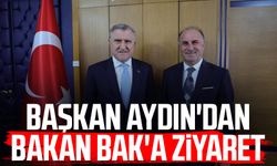 Başkan Şener Aydın'dan Bakan Osman Aşkın Bak'a ziyaret