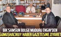 BİK Samsun Bölge Müdürü Nedim Engin'den Gümüşhacıköy Haber Gazetesine ziyaret