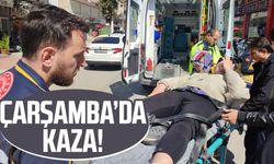 Samsun Çarşamba'da yaralanmalı trafik kazası!