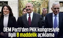 DEM Parti'den PKK kongresiyle ilgili 8 maddelik açıklama