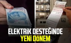 Elektrik desteğinde yeni dönem