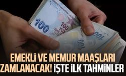 Emekli ve memur maaşları zamlanacak! İşte ilk tahminler