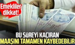 Emekliler dikkat! Bu süreyi kaçıran maaşını tamamen kaybedebilir