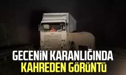 Gecenin karanlığında kahreden görüntü