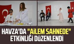Havza'da aileler ve çocuklar aynı sahneyi paylaştı