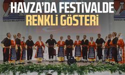 Havza’da festivalde renkli gösteri
