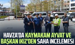 Havza'da Kaymakam Mustafa Ayvat ve Başkan Murat İkiz'den saha incelemesi