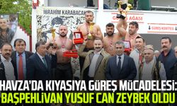 Havza’da kıyasıya güreş mücadelesi: Başpehlivan Yusuf Can Zeybek oldu