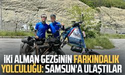 İki Alman gezginin farkındalık yolculuğu: Samsun'a ulaştılar