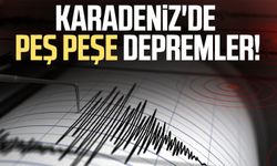 Karadeniz'de peş peşe depremler! İki şehir sallandı
