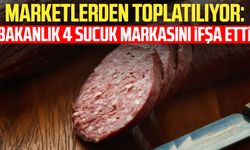 Marketlerden toplatılıyor: Bakanlık 4 sucuk markasını ifşa etti