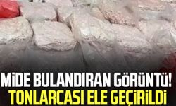 Mide bulandıran görüntü! Tonlarcası ele geçirildi