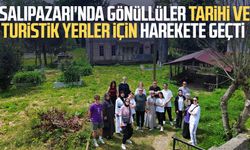 Salıpazarı'nda gönüllüler tarihi ve turistik yerler için harekete geçti