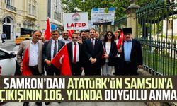 SAMKON’dan Atatürk’ün Samsun’a çıkışının 106. yılında duygulu anma