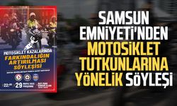 Samsun Emniyeti'nden motosiklet tutkunlarına yönelik söyleşi
