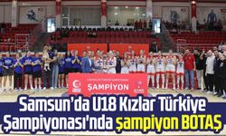 Samsun'da U18 Kızlar Türkiye Şampiyonası'nda şampiyon BOTAŞ