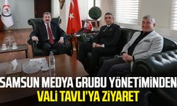 Samsun Medya Grubu yönetiminden Vali Orhan Tavlı'ya ziyaret