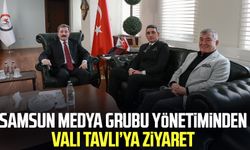 Samsun Medya Grubu yönetiminden Vali Orhan Tavlı'ya ziyaret