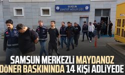 Samsun merkezli Maydanoz Döner baskınında 14 kişi adliyede