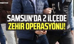 Samsun'da 2 ilçede zehir operasyonu!