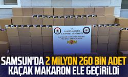 Samsun'da 2 milyon 260 bin adet kaçak makaron ele geçirildi