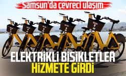 Samsun’da çevreci ulaşım: Elektrikli bisikletler hizmete girdi
