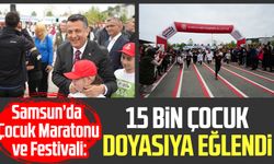Samsun’da Çocuk Maratonu ve Festivali: 15 bin çocuk doyasıya eğlendi