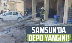 Samsun Çarşamba'da depo yangını!
