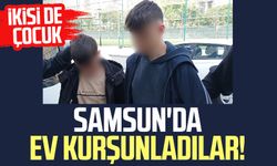 Samsun'da pompalı tüfekle ev kurşunladılar!