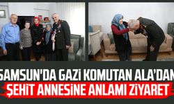 Samsun'da Garnizon Komutanı Davut Ala’dan şehit annesine anlamı ziyaret
