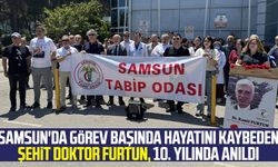 Samsun'da görev başında hayatını kaybeden şehit Doktor Kamil Furtun, 10. yılında anıldı