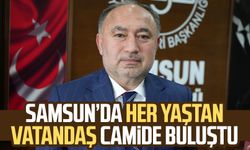 Samsun’da her yaştan vatandaş camide buluştu