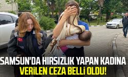 Samsun'da hırsızlık yapan kadına verilen ceza belli oldu!
