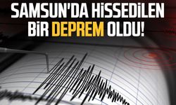 Samsun'da hissedilen bir deprem oldu!