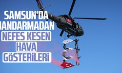 Samsun'da jandarmadan nefes kesen hava gösterileri