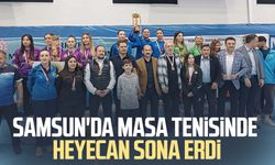 Samsun'da masa tenisinde heyecan sona erdi