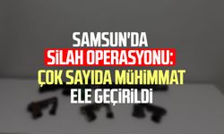 Samsun'da silah operasyonu: Çok sayıda mühimmat ele geçirildi