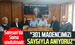 Samsun'da Soma unutulmadı: "301 madencimizi saygıyla anıyoruz"