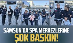 Samsun'da spa merkezlerine fuhuş baskını!