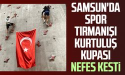 Samsun'da Spor Tırmanışı Kurtuluş Kupası nefes kesti
