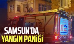 Samsun Bafra'da tek katlı evde yangın paniği!