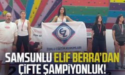 Samsunlu Elif Berra Önder'den çifte şampiyonluk!