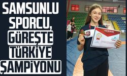 Samsunlu Karin Asra Gürel, güreşte Türkiye şampiyonu