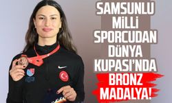 Samsunlu milli sporcu Nisanur Erbil’den Dünya Kupası’nda bronz madalya!