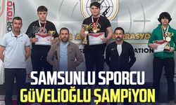Samsunlu sporcu Mustafa Enes Güvelioğlu şampiyon