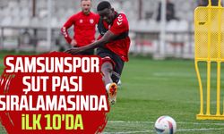 Samsunspor şut pası sıralamasında ilk 10'da