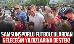 Samsunsporlu futbolculardan geleceğin yıldızlarına destek!