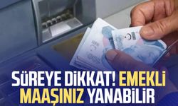 Süreye dikkat! Emekli maaşınız yanabilir