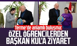 Terme’de anlamlı buluşma: Özel öğrencilerden Başkan Şenol Kul’a ziyaret