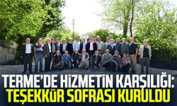 Terme’de hizmetin karşılığı: Teşekkür sofrası kuruldu